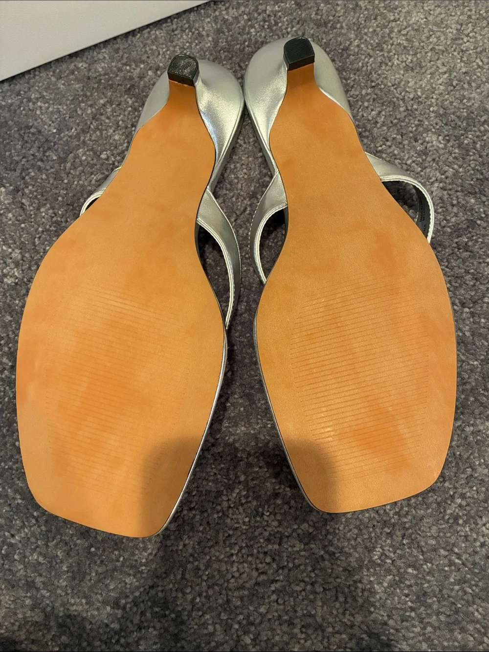 Steve Madden Silver Metallic Tracie Sandals